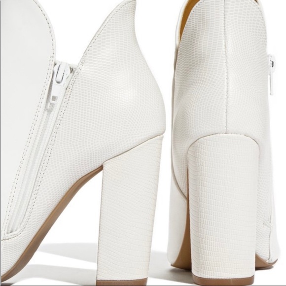 Koko White Croc ankle bootie - Picture 5 of 6